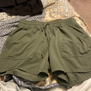 Navy green shorts